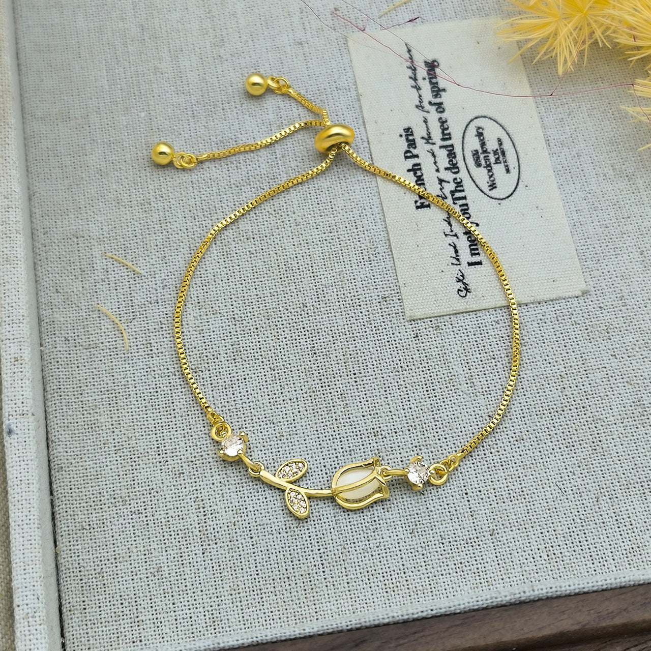 Pulsera Ajustable Tulipán para Mujer