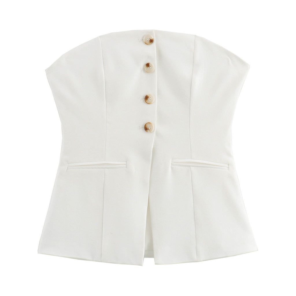 Top Bandeau con Bolsillos para Mujer