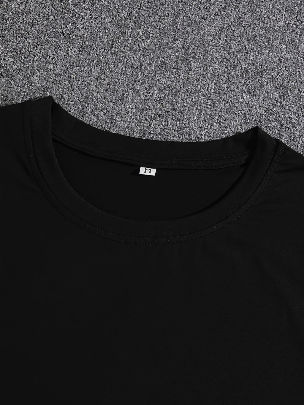 Camiseta casual para hombre con letras, manga corta