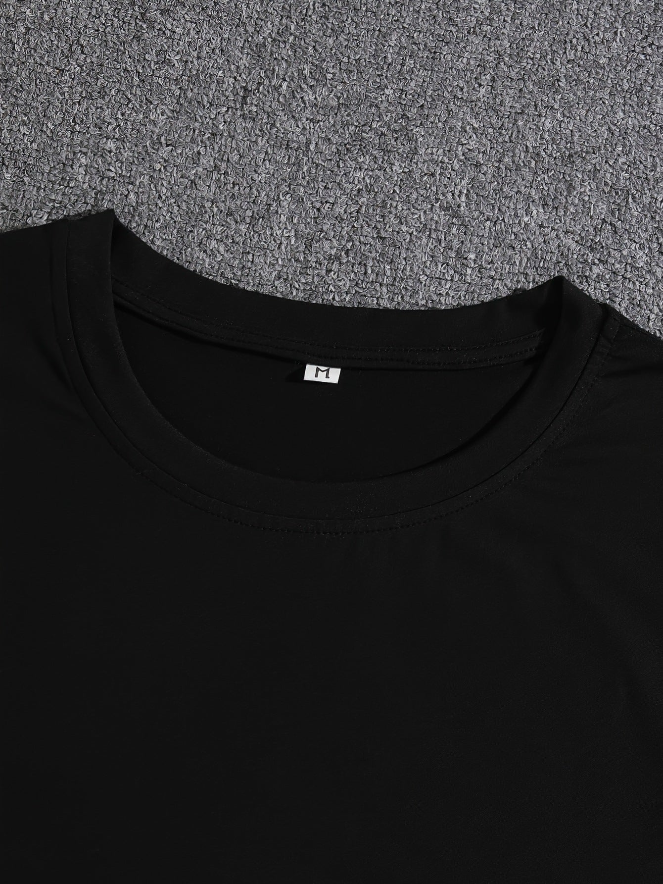 Camiseta casual para hombre con letras, manga corta