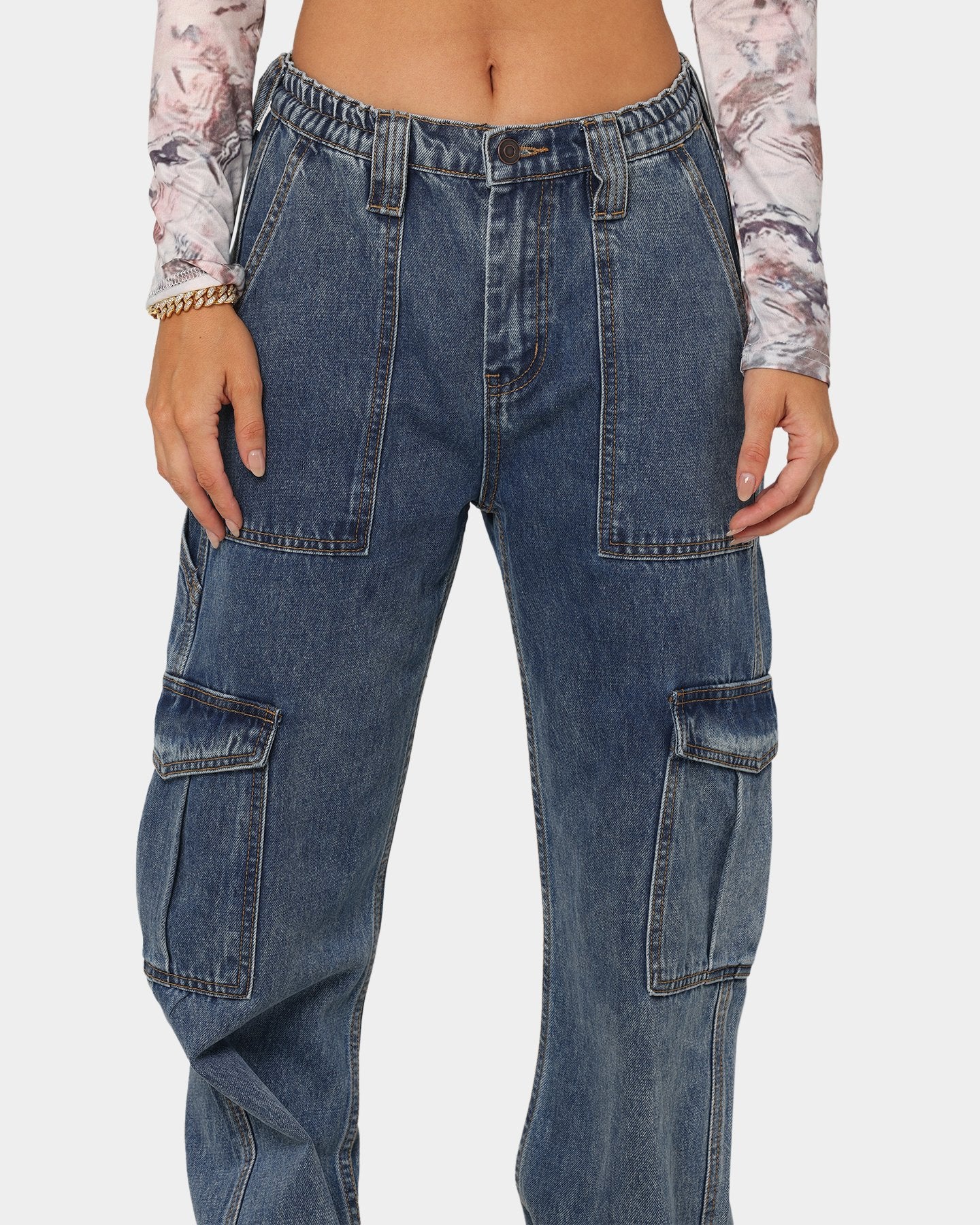 Pantalones holgados de pierna ancha y cintura alta para mujer, estilo ropa de trabajo.
