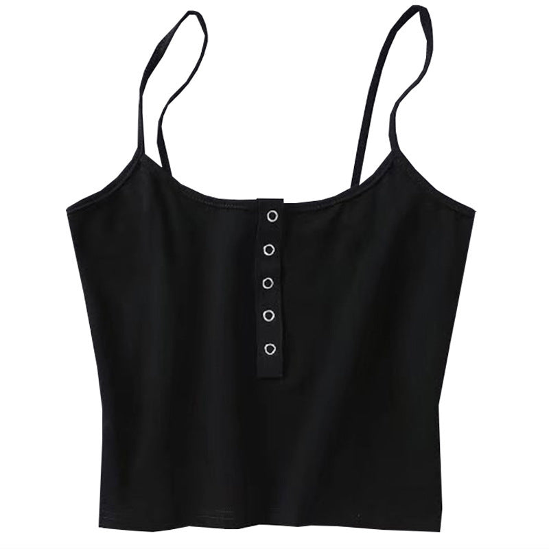 Top Tubo Negro Sexy Ajustado