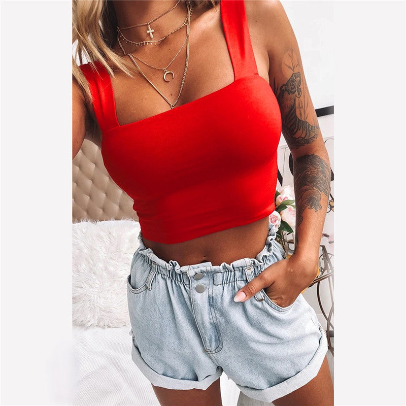 Crop top moderno para mujer