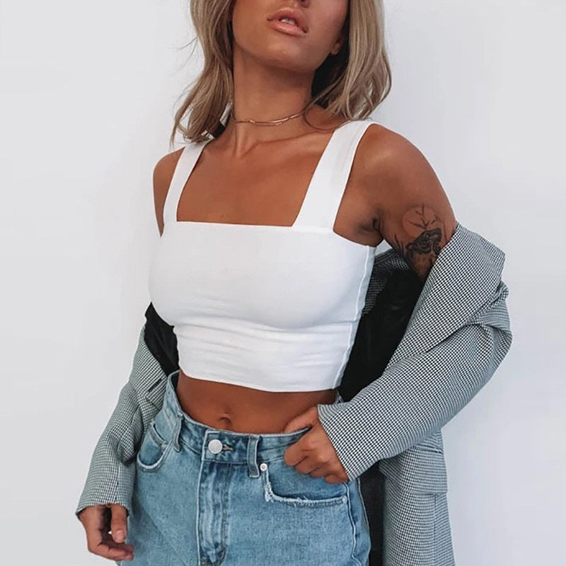 Crop top moderno para mujer