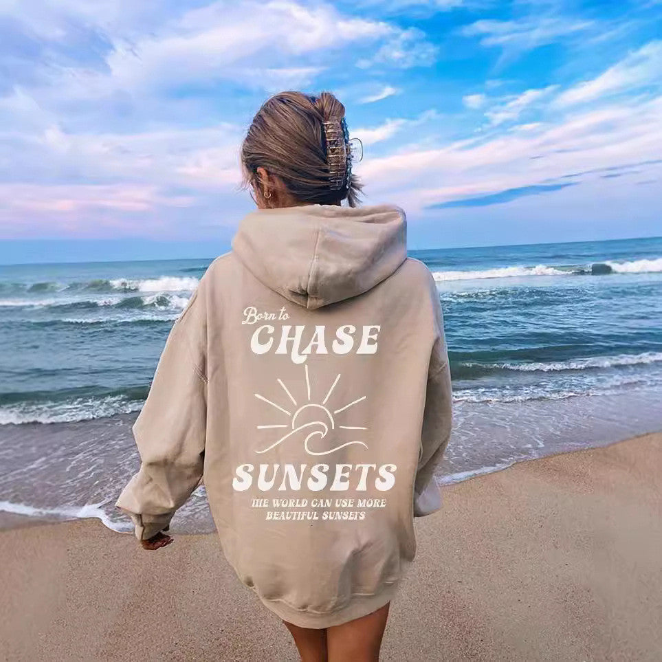 Suéter Estampado de Hilo para Mujer con Manga Caída – Estilo Relajado y Moderno