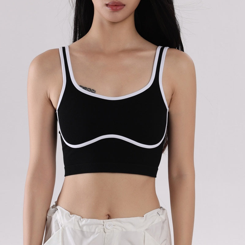 op Yoga Push-up Sin Cable con Contraste de Color