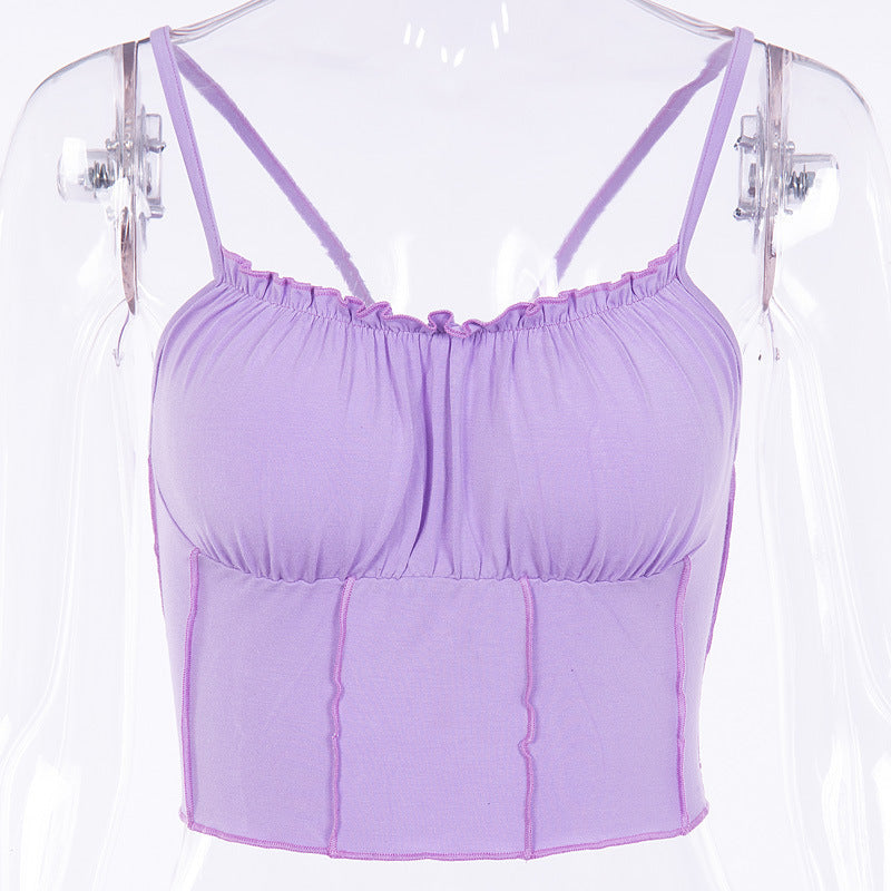 Top tipo camisola sexy para mujer