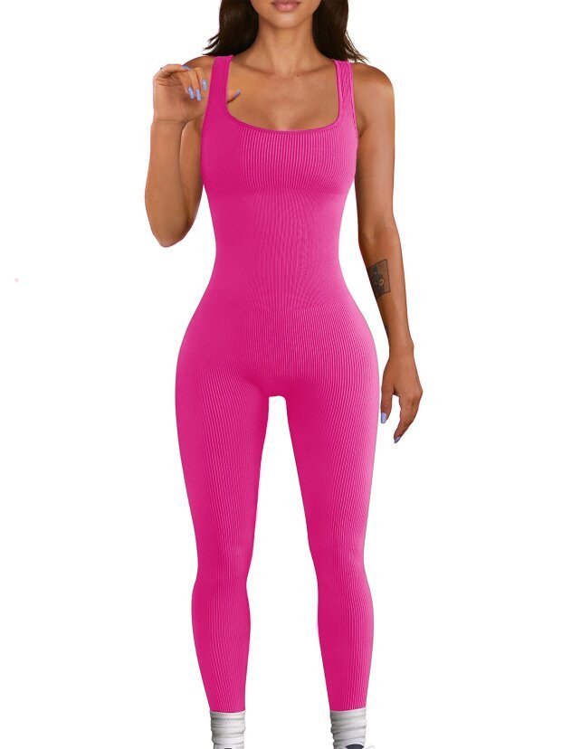 Conjunto para Mujer: Top de Tirantes y Mallas Ajustada