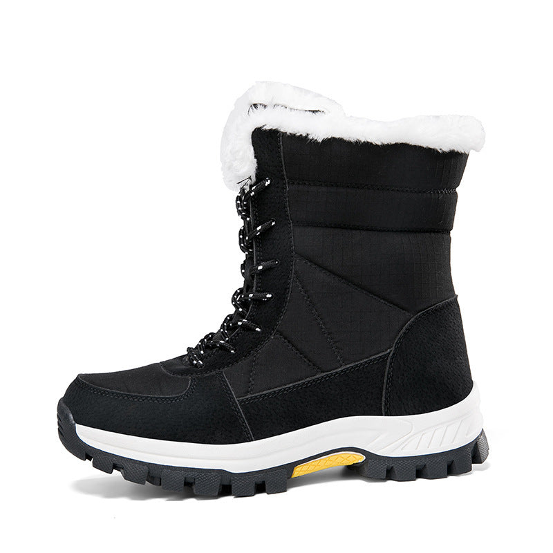 Botas de Nieve Impermeables y Antideslizantes con Acolchado de Algodón – Media Pantorrilla para Exterior
