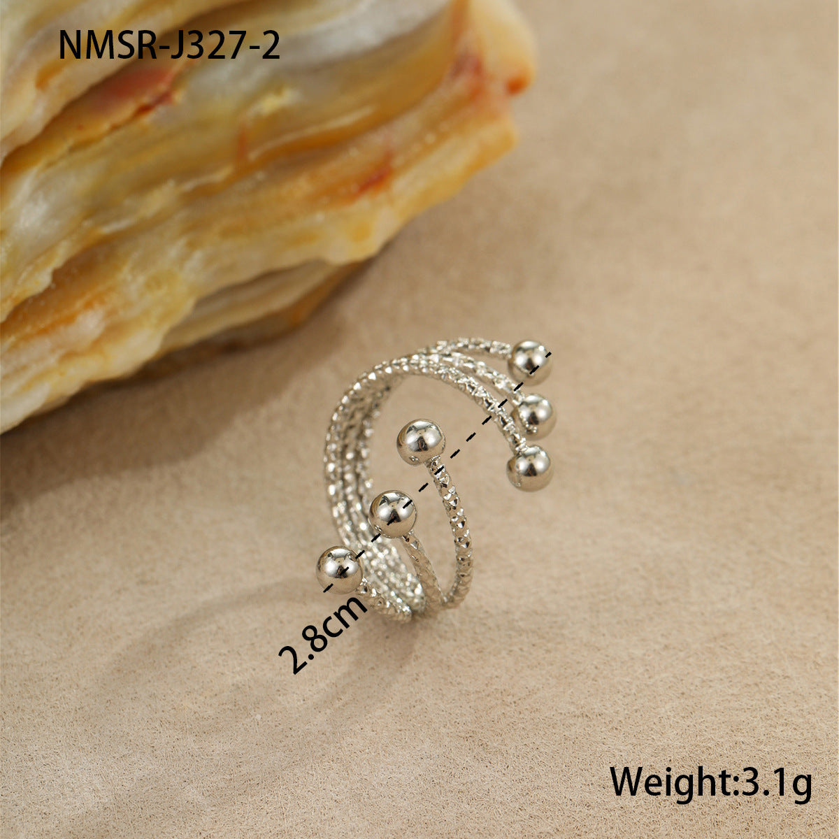 Pulsera Anillo Bañada en Oro 18k