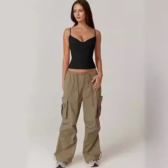 Top corto de tirantes estilo camisola para mujer – tela tipo seda leche