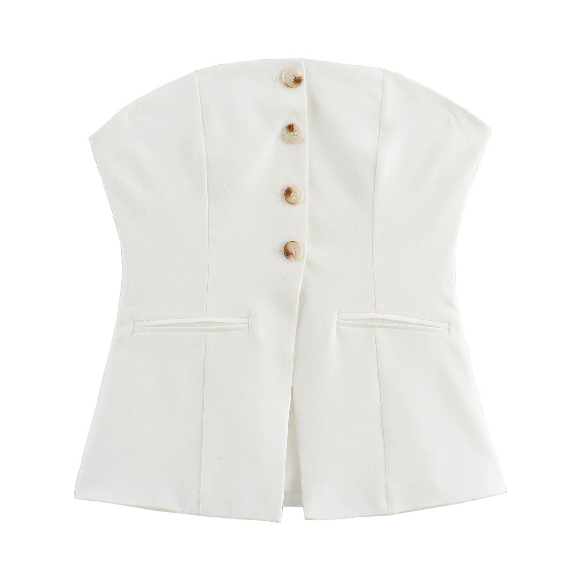 Top Bandeau con Bolsillos para Mujer