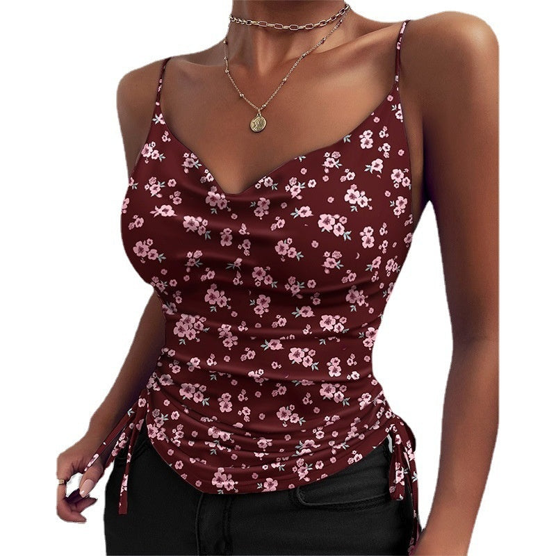 Tops tipo camisola para mujer con tirantes finos y escote en V