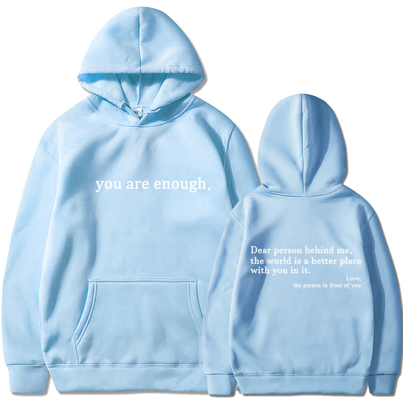 Sudadera con Capucha Estampada con Bolsillo, Cordón y Forro de Polar