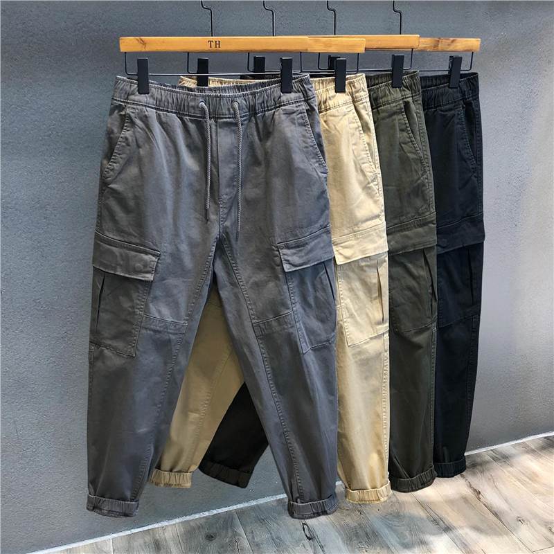 Pantalones de trabajo holgados para hombre, estilo casual, ideales para otoño.