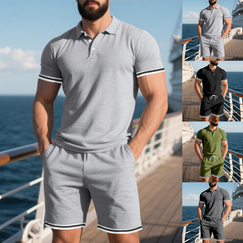 Conjunto deportivo juvenil para hombre con bloques de color