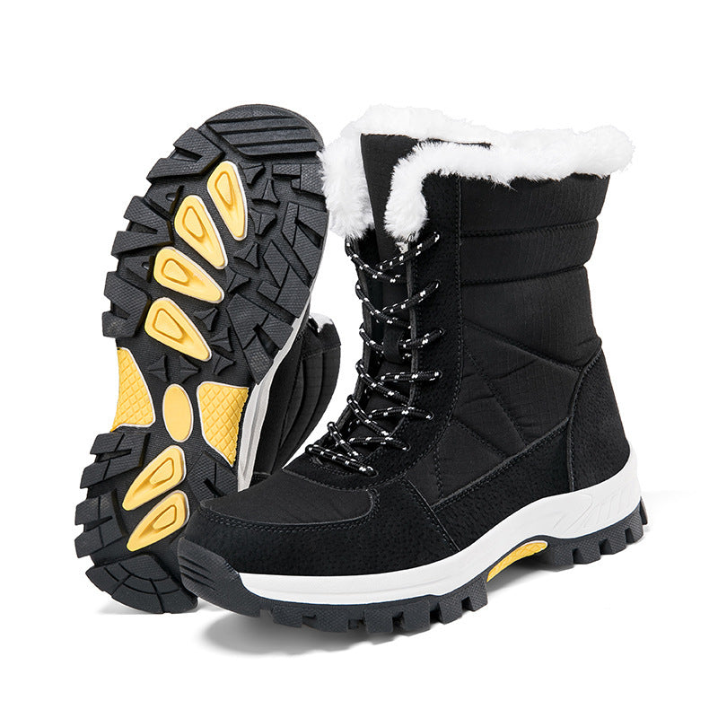 Botas de Nieve Impermeables y Antideslizantes con Acolchado de Algodón – Media Pantorrilla para Exterior