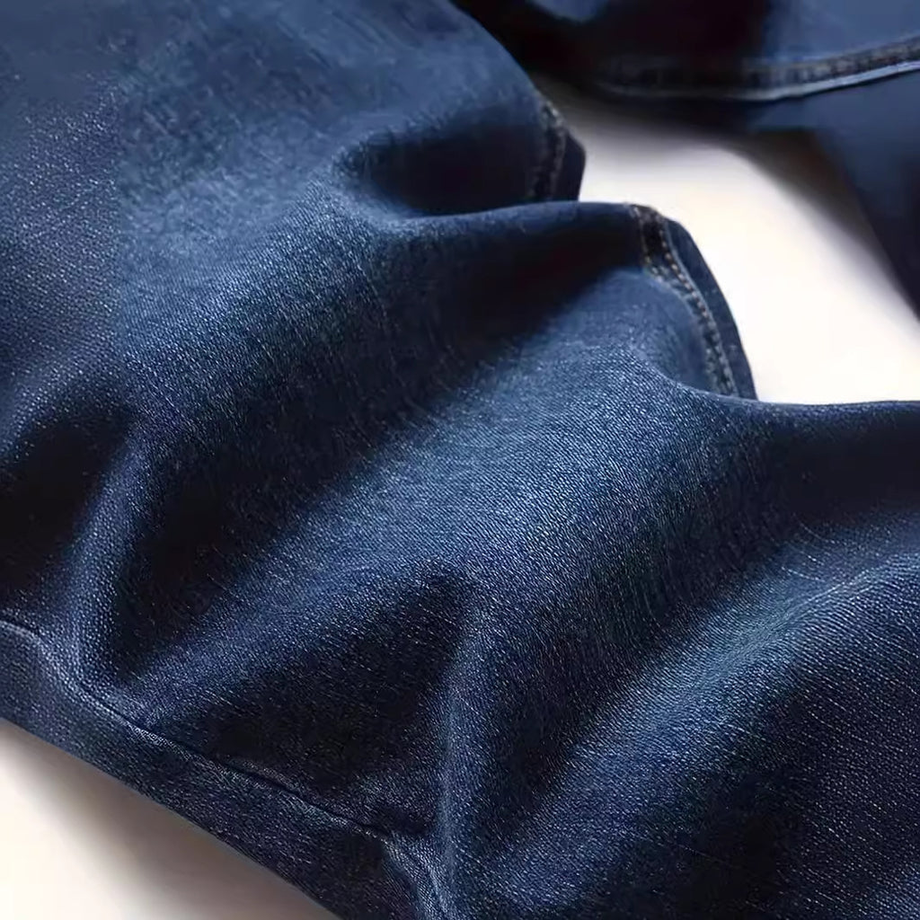 Jeans casual slim desgastados para hombre