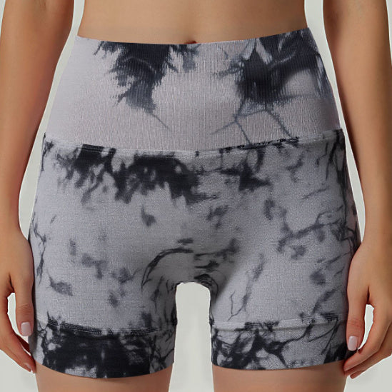 Shorts de Yoga Ajustados a la Cintura con Diseño de Durazno para Realzar Cadera