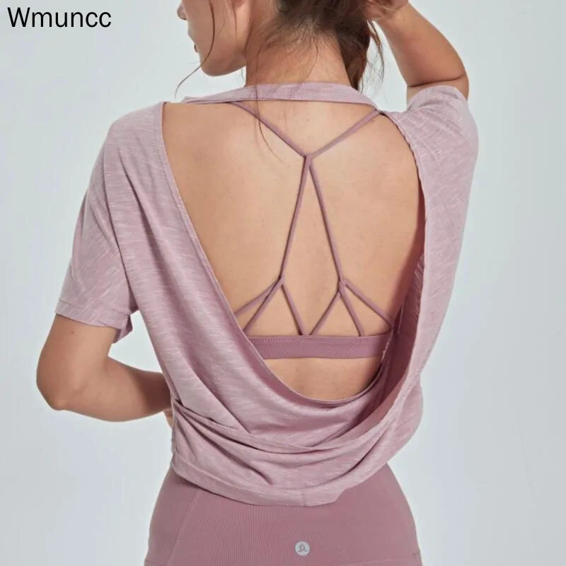 Open Back Sports Blouse