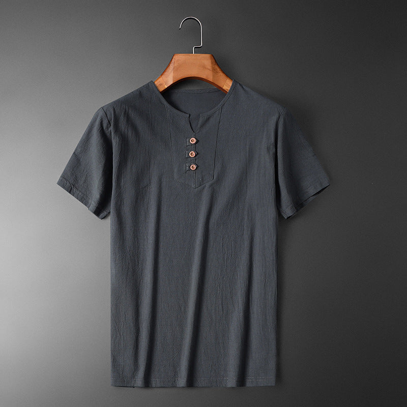 Camiseta casual de manga corta para hombre talla grande