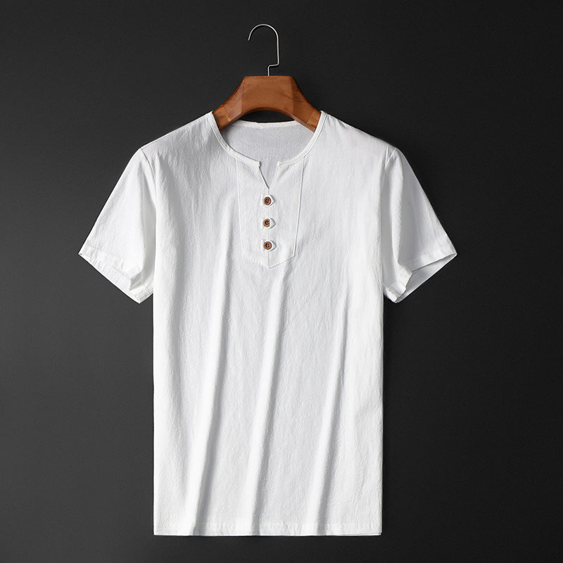 Camiseta casual de manga corta para hombre talla grande