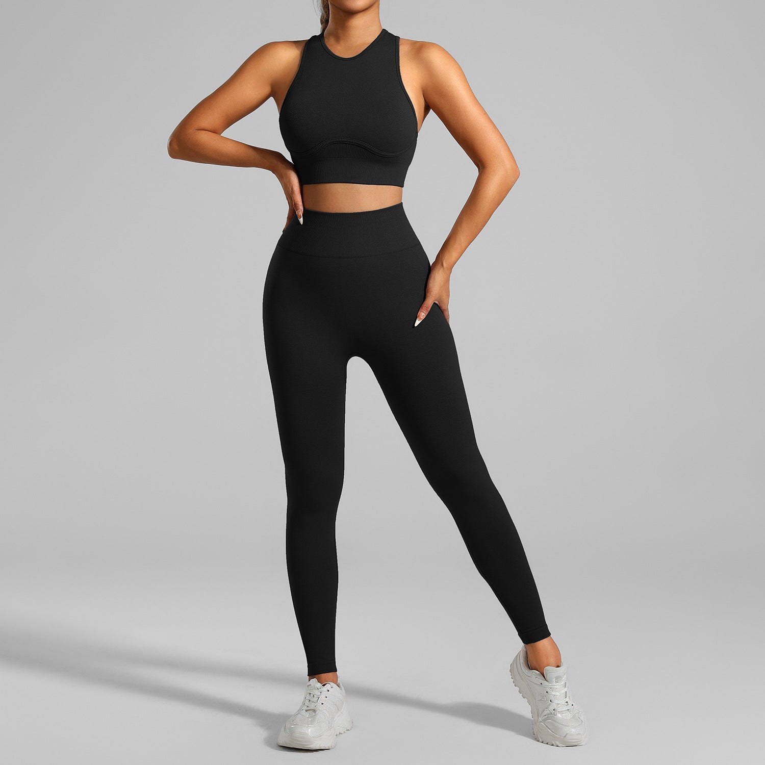 Conjunto Deportivo Seamless de Alta Resistencia para Yoga y Running