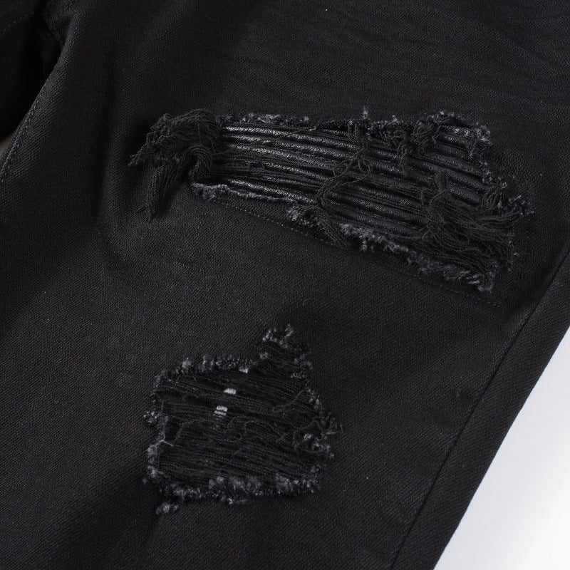 Jeans rasgados de moda urbana para hombre