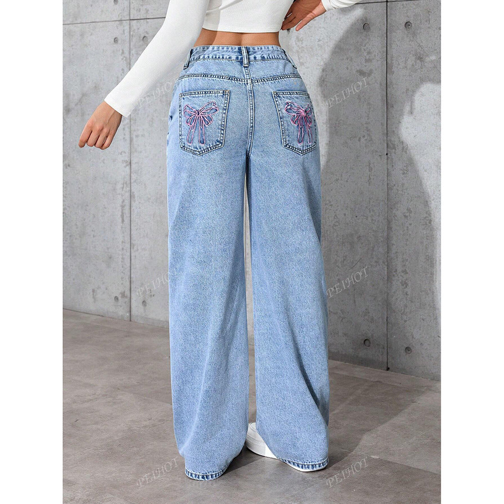 Jeans Estampados de Mujer – Holgados y Modernos para Verano
