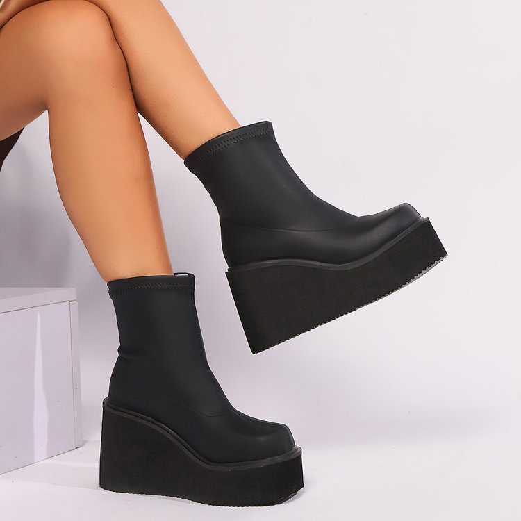 Botas de Moda Europea y americana para Mujer – Tipo Medias, Talla Grande