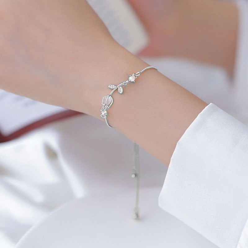 Pulsera Ajustable Tulipán para Mujer