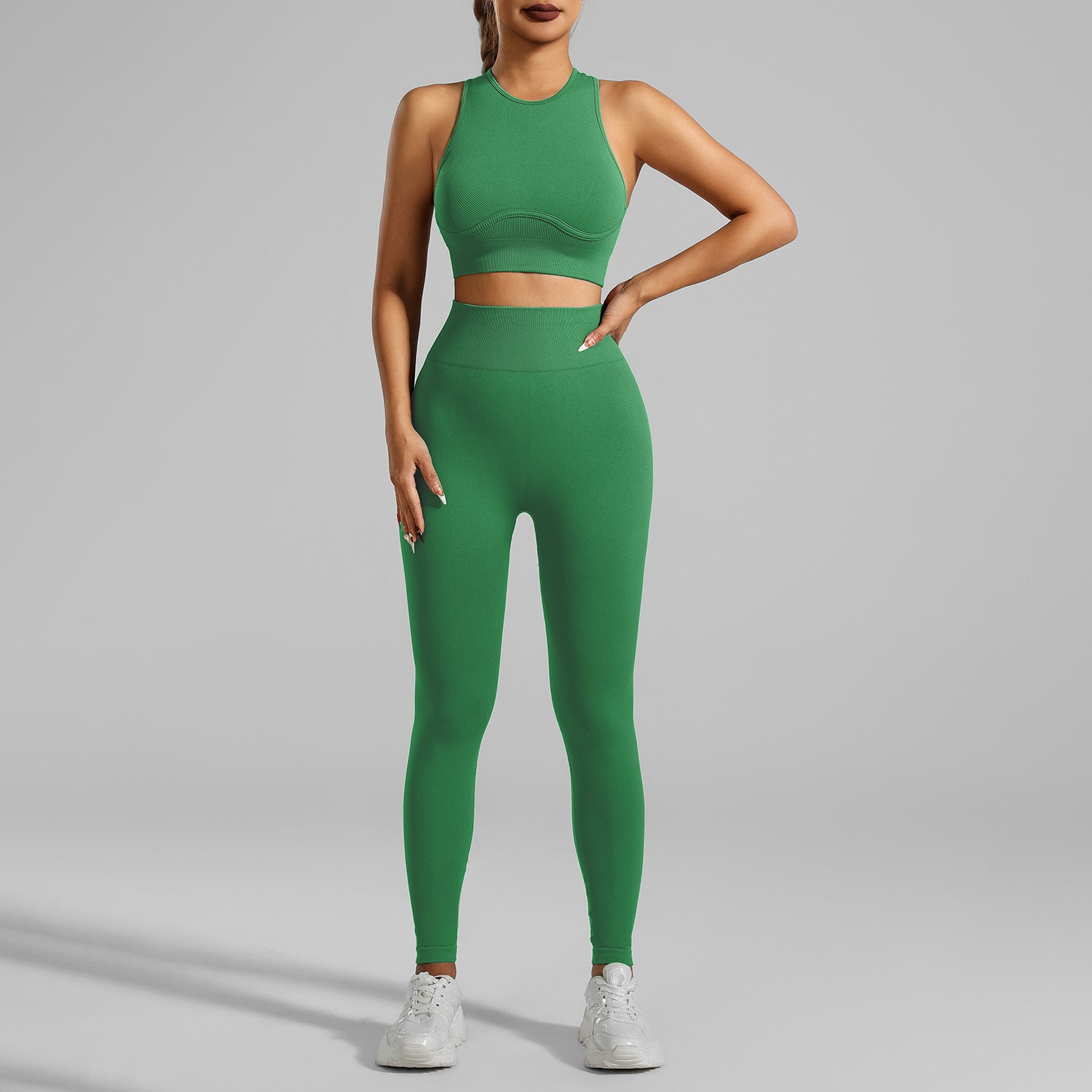 Conjunto Deportivo Seamless de Alta Resistencia para Yoga y Running