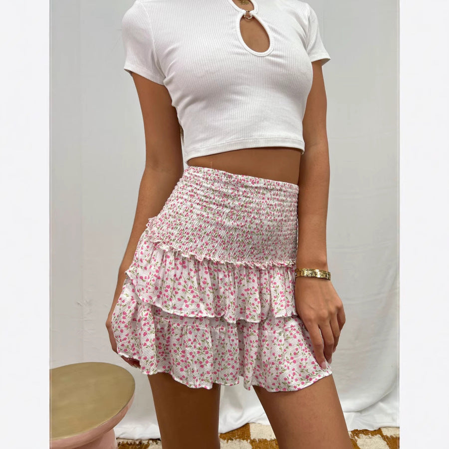 Falda Plisada Floral de Verano para Mujer – Estilo Moderno y Fresco