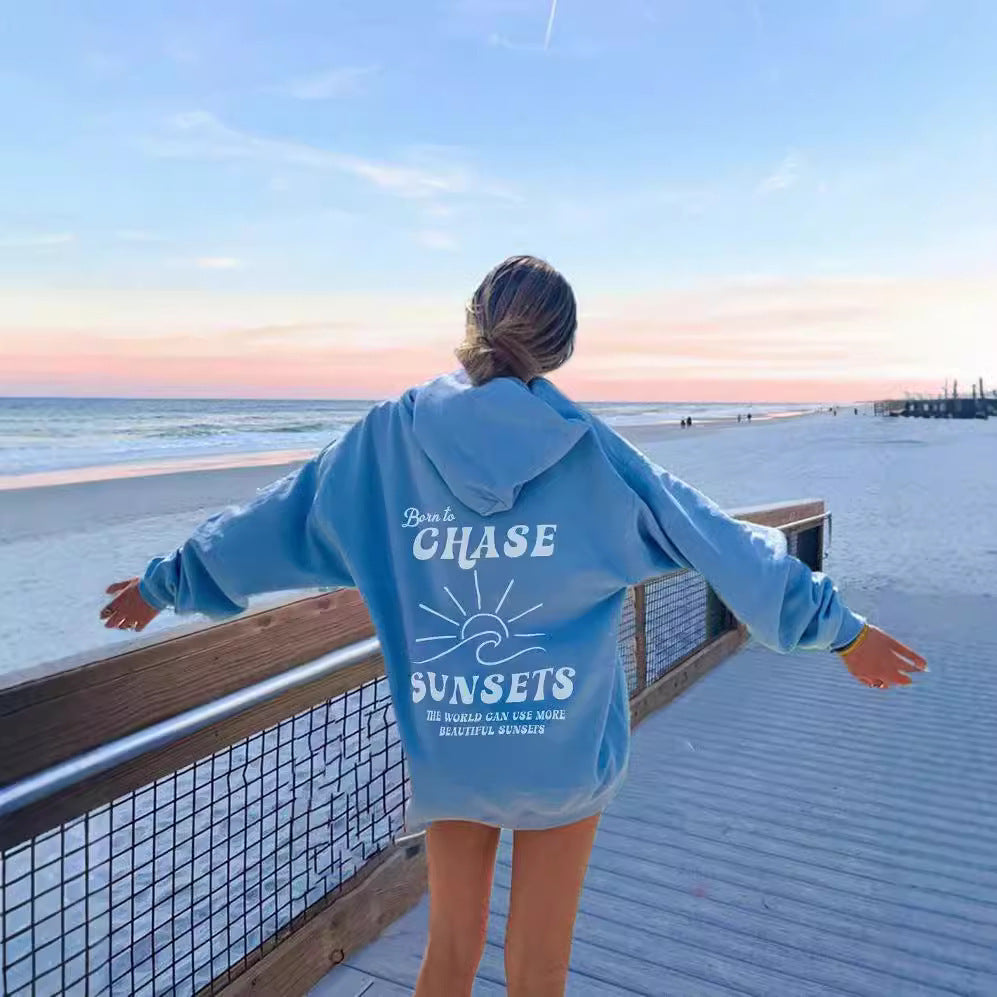 Suéter Estampado de Hilo para Mujer con Manga Caída – Estilo Relajado y Moderno
