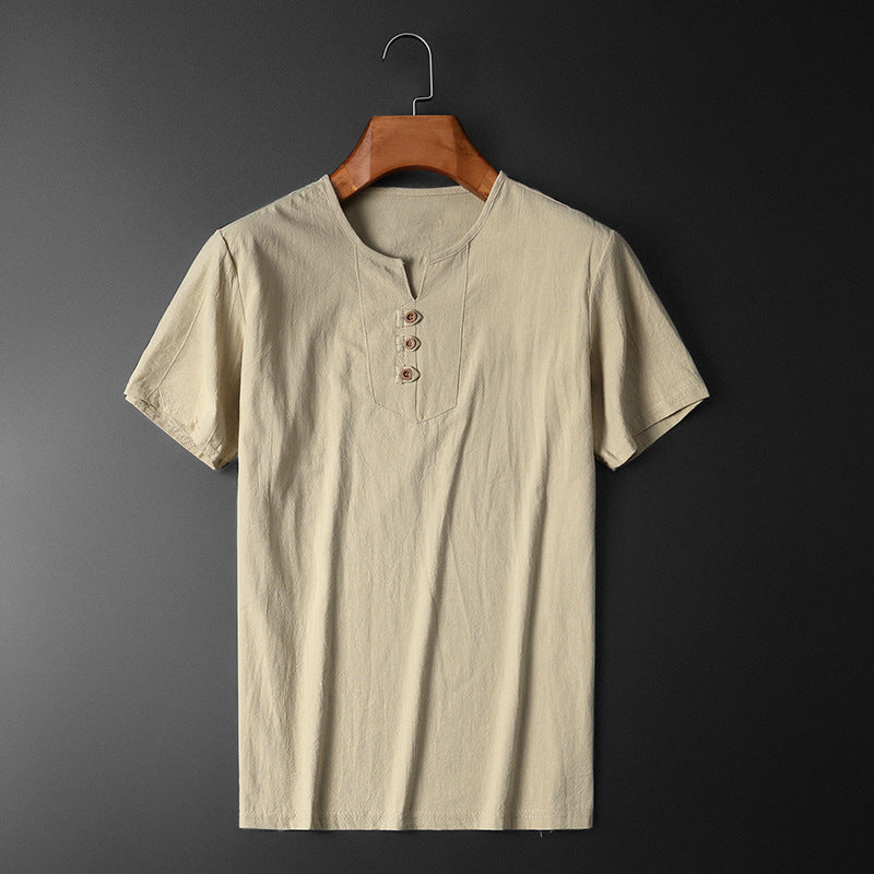 Camiseta casual de manga corta para hombre talla grande