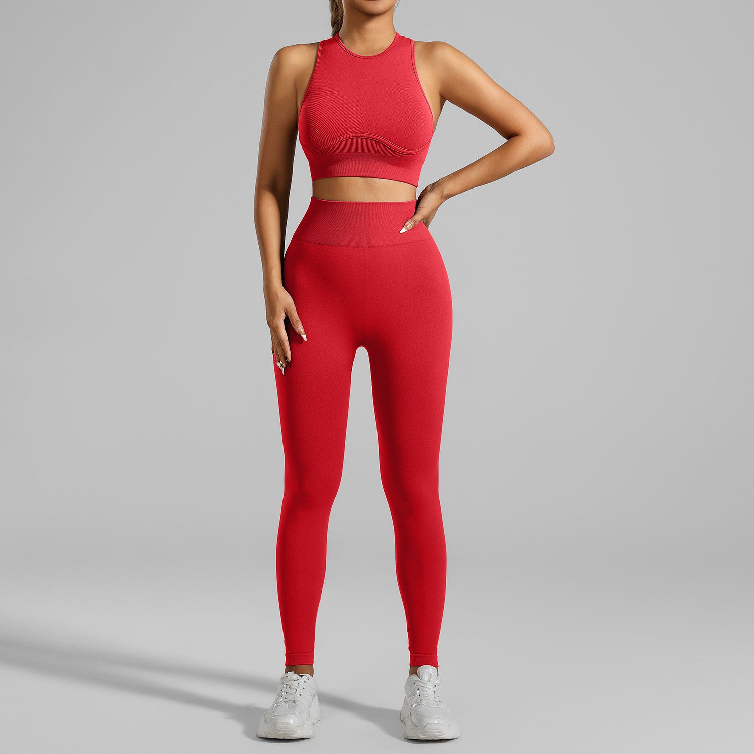 Conjunto Deportivo Seamless de Alta Resistencia para Yoga y Running