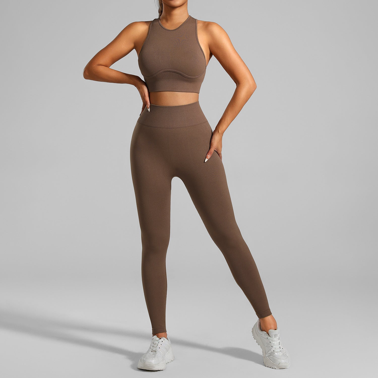 Conjunto Deportivo Seamless de Alta Resistencia para Yoga y Running