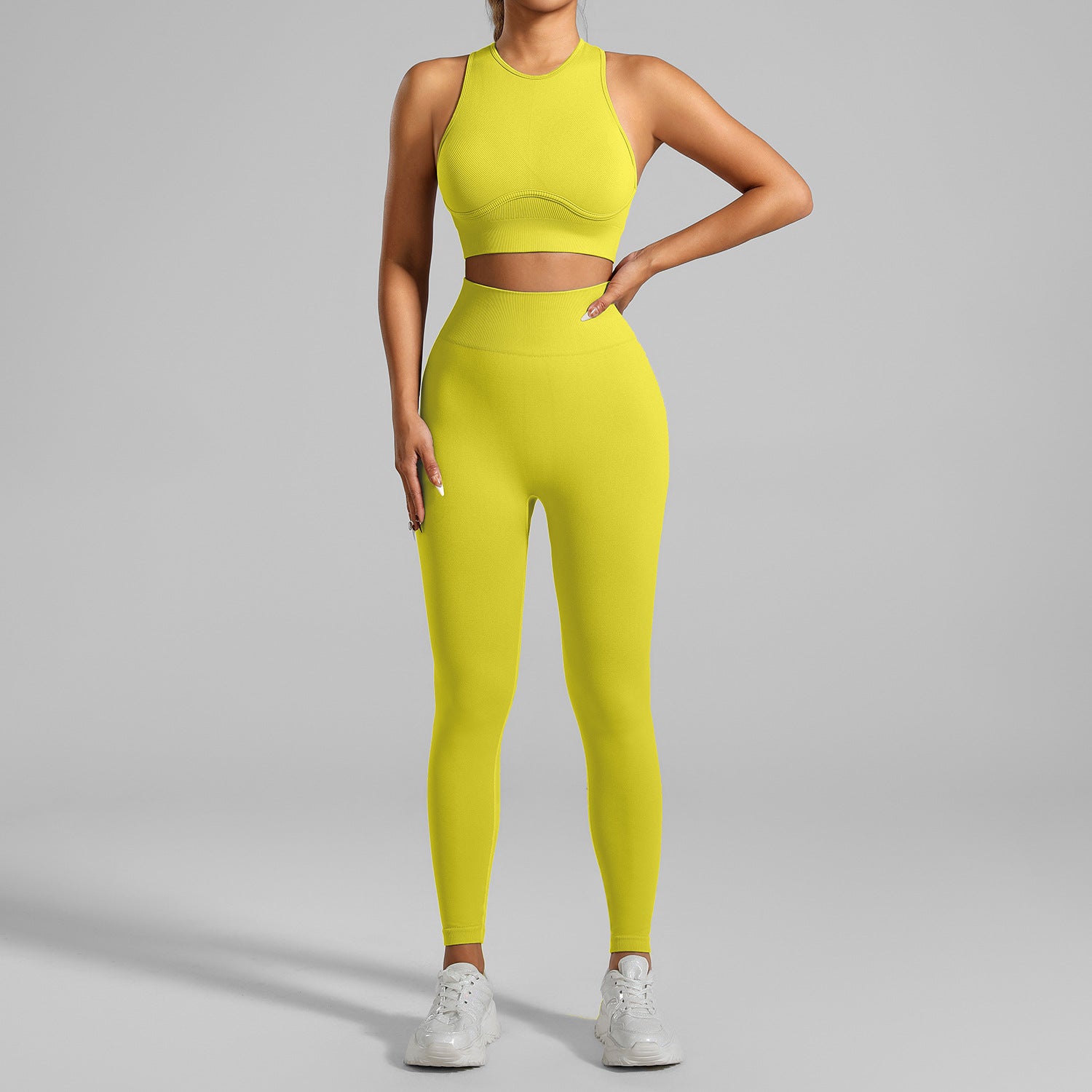Conjunto Deportivo Seamless de Alta Resistencia para Yoga y Running
