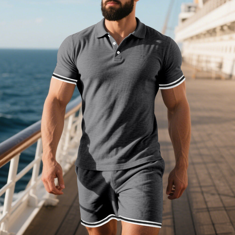 Conjunto deportivo juvenil para hombre con bloques de color