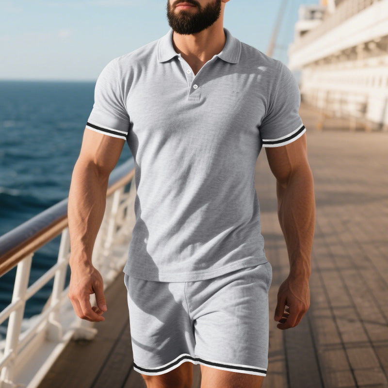 Conjunto deportivo juvenil para hombre con bloques de color