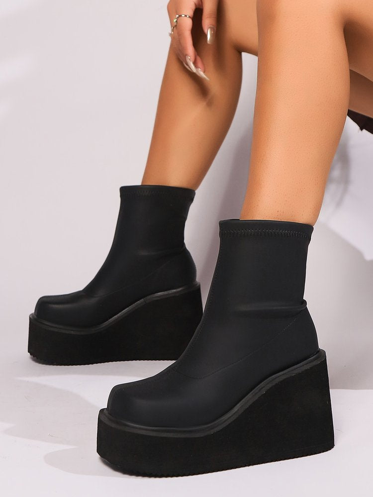 Botas de Moda Europea y americana para Mujer – Tipo Medias, Talla Grande