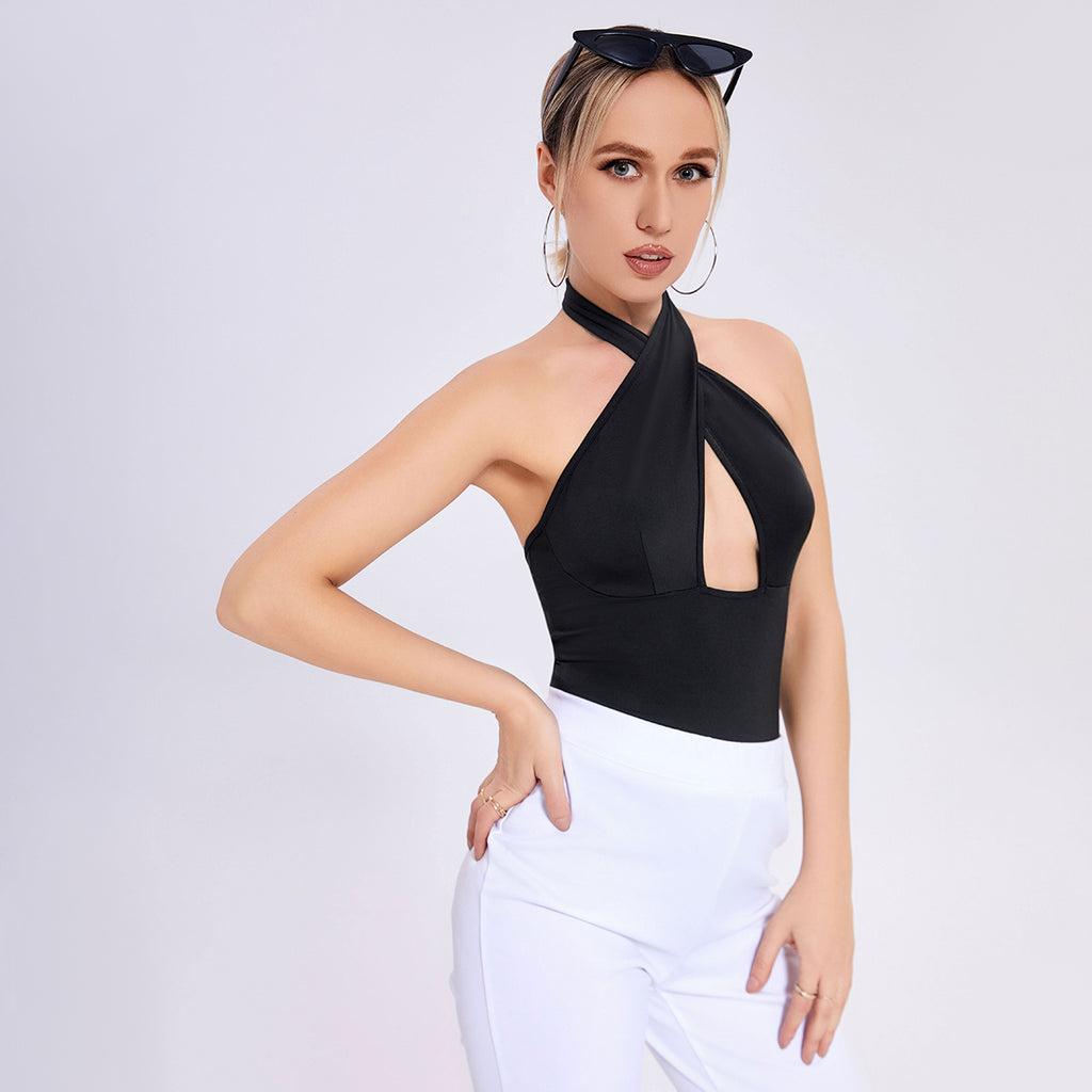 Ropa Sexy para Mujer – Chaleco Sin Mangas con Tirantes, Comercio Exterior