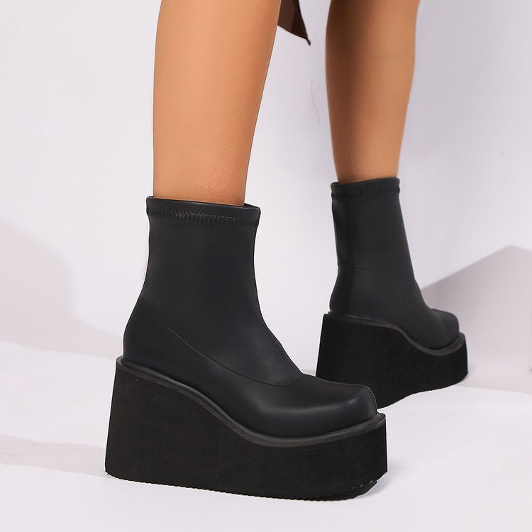 Botas de Moda Europea y americana para Mujer – Tipo Medias, Talla Grande