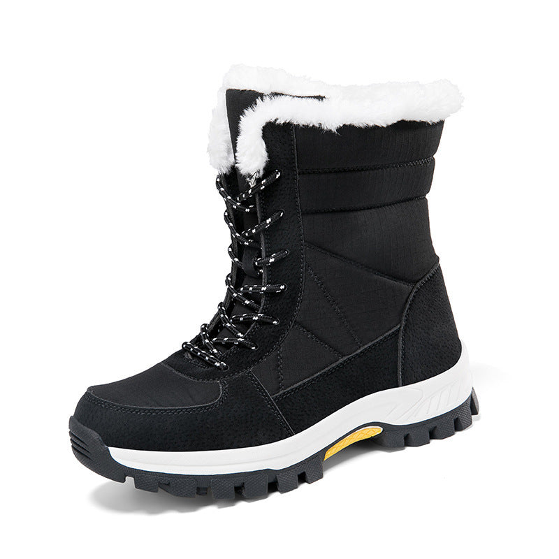 Botas de Nieve Impermeables y Antideslizantes con Acolchado de Algodón – Media Pantorrilla para Exterior