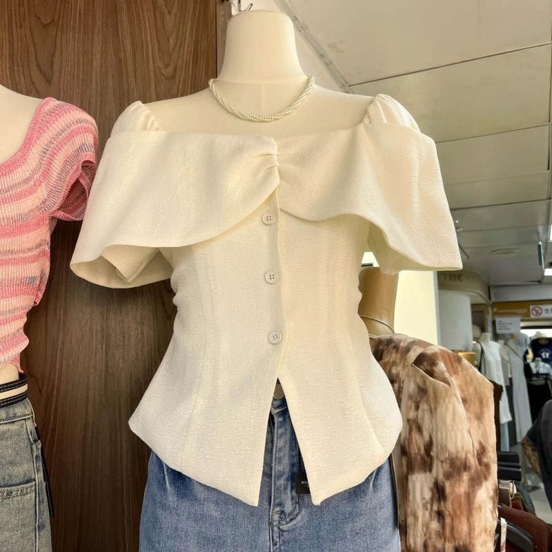Top Chic Francesa con Hombros al Descubierto