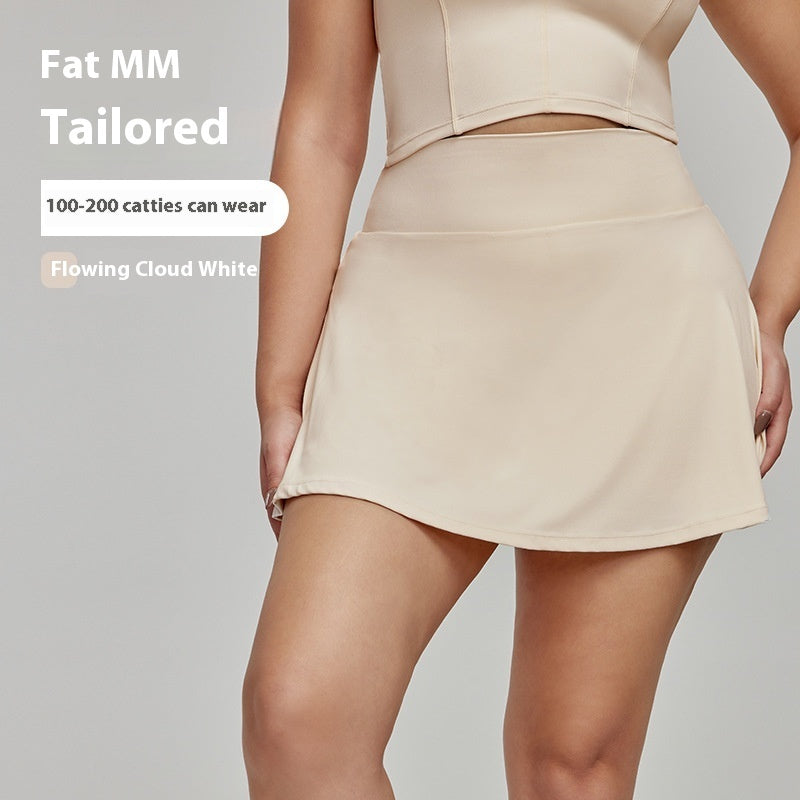 Falda de yoga para mujer con talle alto especial