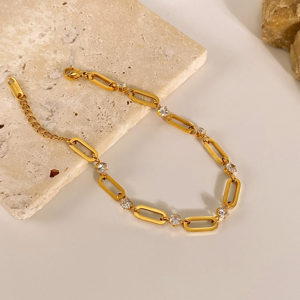 Pulsera Minimalista de Acero Inoxidable – Estilo Europeo INS
