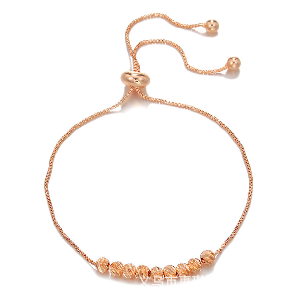Pulsera Ajustable de Cuentas – 9 Perlas de la Suerte
