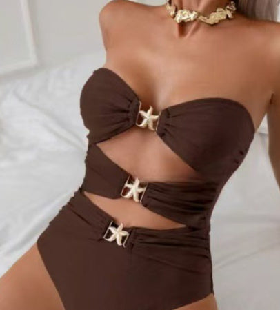 Figura Glam – Traje de Baño Sexy de Una Pieza