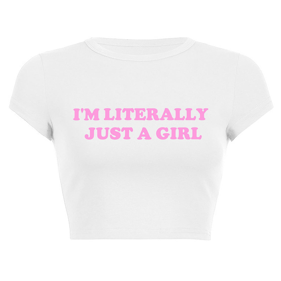 Playera corta con estampado de letras estilo INS